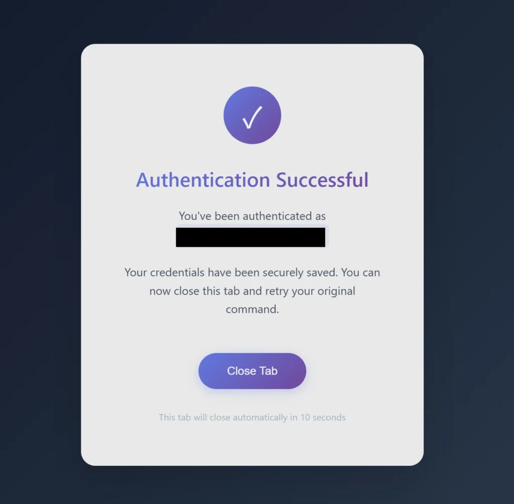 Gmail MCPへの接続完了
