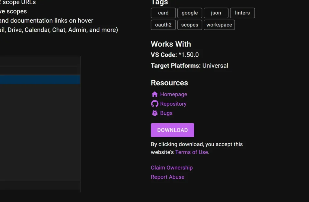 Google Workspace Developer Toolsをダウンロード